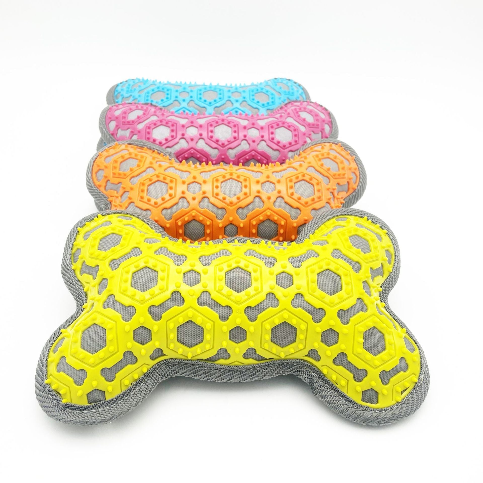 KFX-6471485 Durable Voice Bone Pet Toy - Bite Resistant Oxford Cloth Design