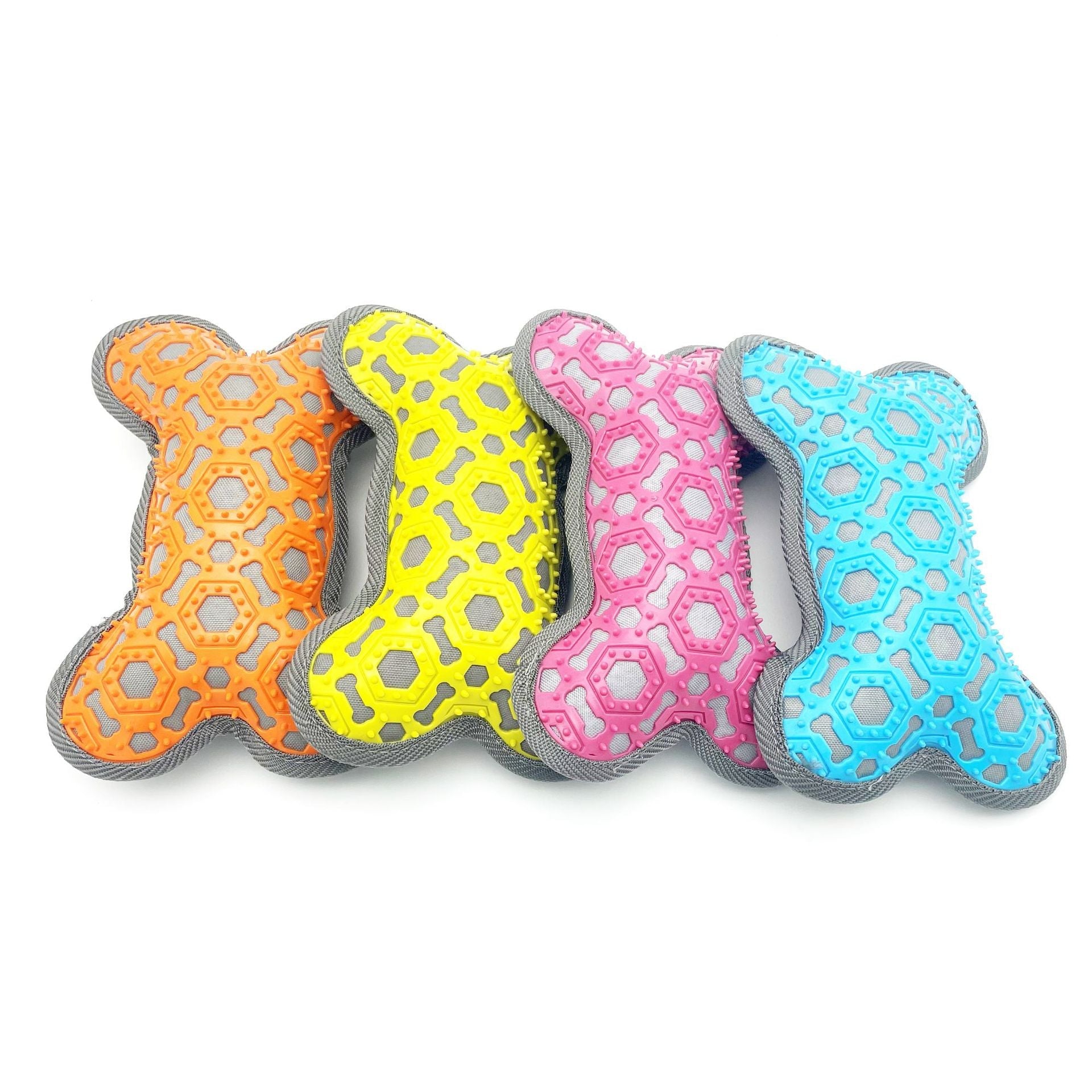 KFX-6471485 Durable Voice Bone Pet Toy - Bite Resistant Oxford Cloth Design