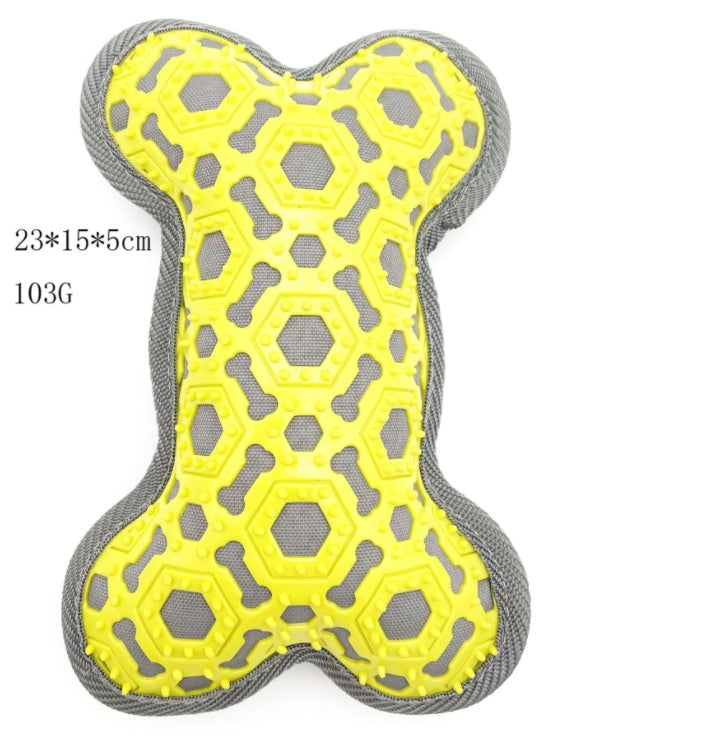 KFX-6471485 Durable Voice Bone Pet Toy - Bite Resistant Oxford Cloth Design