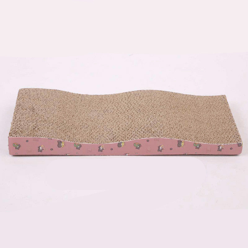 KFX-6471997 Corrugated Cat Scratch Pad with Catnip - Various Designs for Claw Sharpening