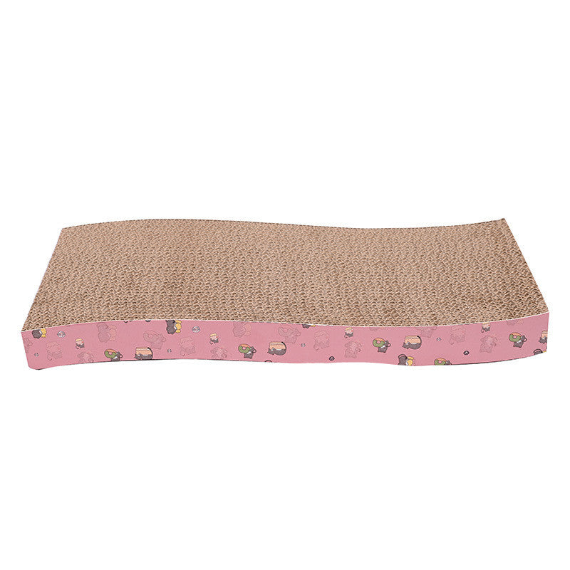 KFX-6471997 Corrugated Cat Scratch Pad with Catnip - Various Designs for Claw Sharpening