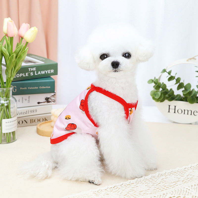KFX-6472381 Red Riding Hood Bear Sling for Dogs - Comfortable Polyester Fabric, Multiple Sizes Available