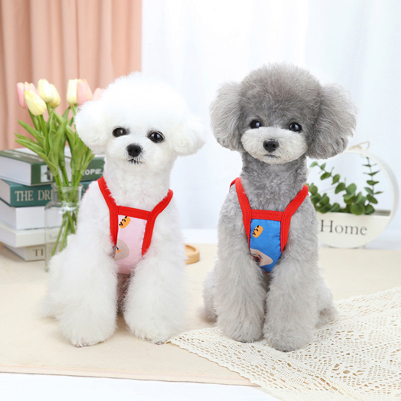 KFX-6472381 Red Riding Hood Bear Sling for Dogs - Comfortable Polyester Fabric, Multiple Sizes Available