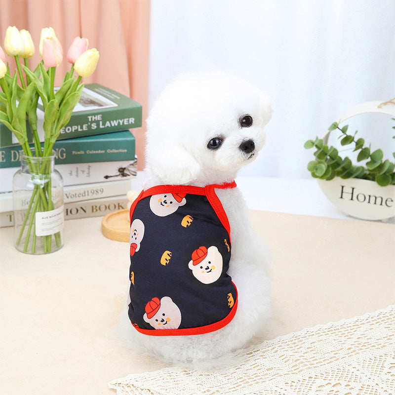 KFX-6472381 Red Riding Hood Bear Sling for Dogs - Comfortable Polyester Fabric, Multiple Sizes Available
