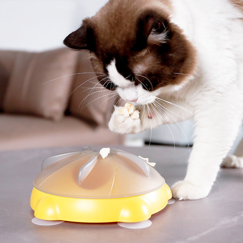 KFX-6472637 Interactive Snack Bowl and Entertainment Plate for Cats - Educational Pet Supplies and Toys