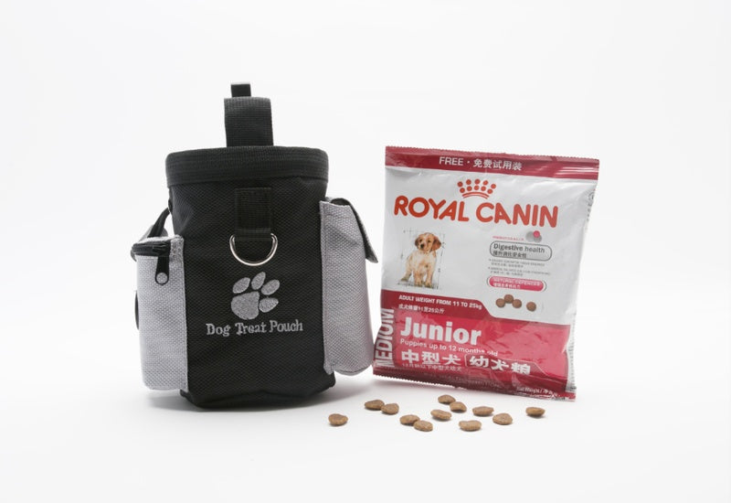 KFX-6474045 Pet Training Snack Bag with Dual Pockets and Adjustable Waist Strap for Convenient Outdoor Use