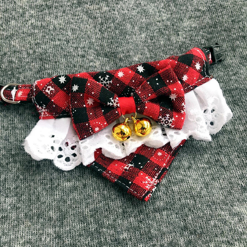 KFX-6474173 Pet Christmas Bow Tie and Bib Scarves in Various Styles and Sizes