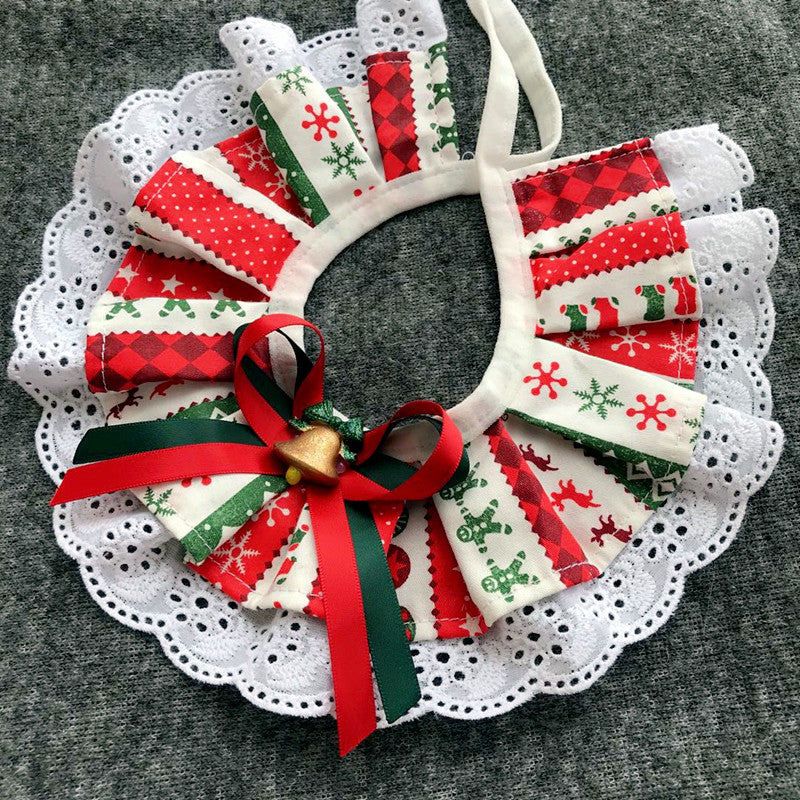 KFX-6474173 Pet Christmas Bow Tie and Bib Scarves in Various Styles and Sizes