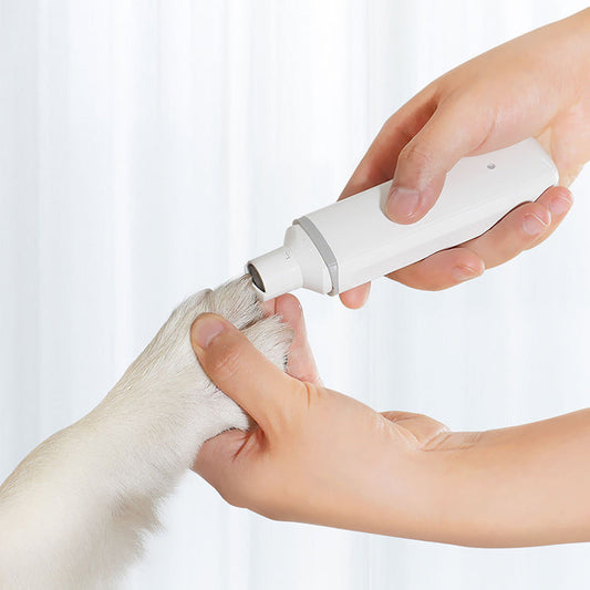KFX-6475581 Pet Electric Nail Polisher for Cats and Dogs - Low Noise and Vibration, USB Rechargeable, Safe and Durable