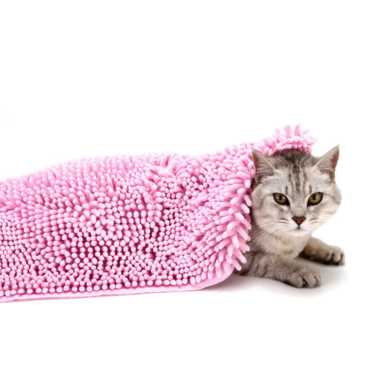 KFX-6477245 Extra-Large Quick-Drying Absorbent Fiber Towel for Pets - Pink, Purple, Green, Blue, Gray