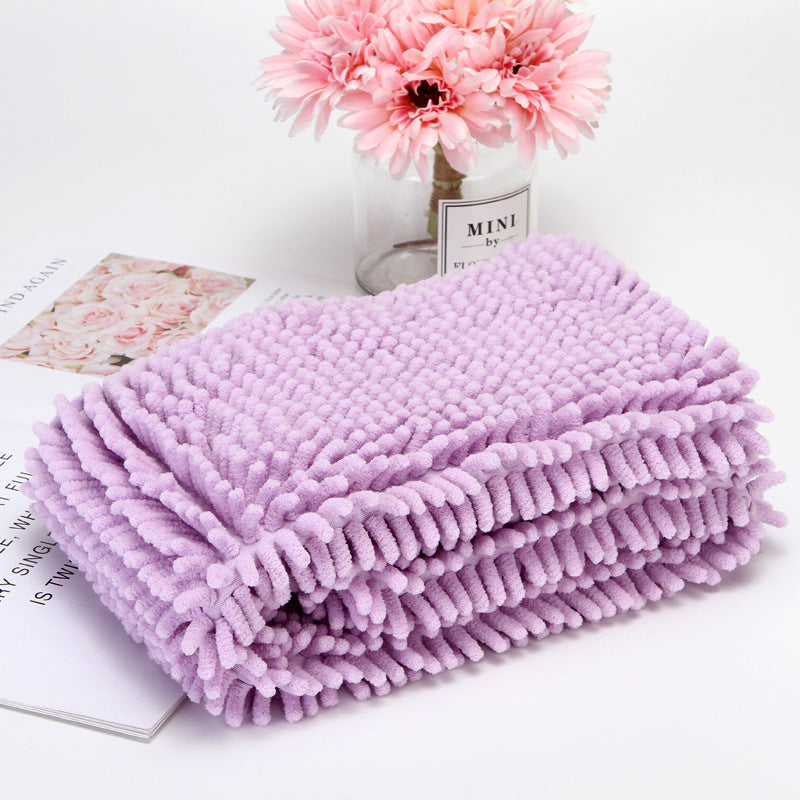 KFX-6477245 Extra-Large Quick-Drying Absorbent Fiber Towel for Pets - Pink, Purple, Green, Blue, Gray