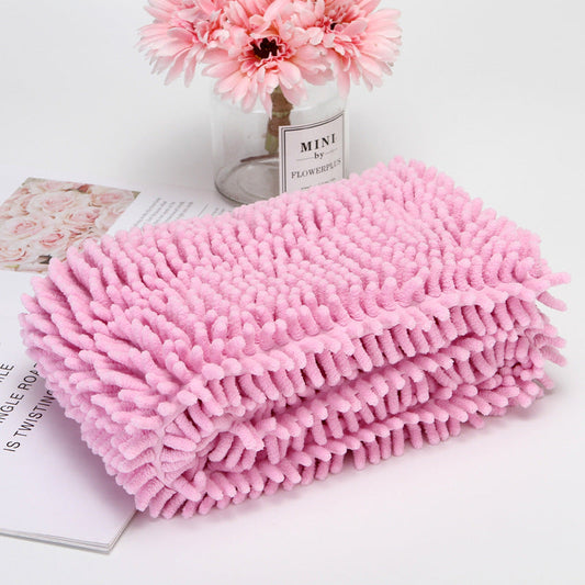 KFX-6477245 Extra-Large Quick-Drying Absorbent Fiber Towel for Pets - Pink, Purple, Green, Blue, Gray