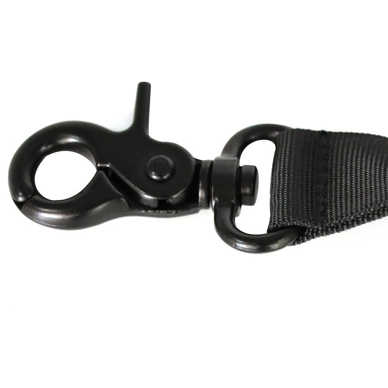 KFX-6477373 Nylon Outdoor Dog Walking Leash with Sports Belt Attachment - Black, 30x20x4cm