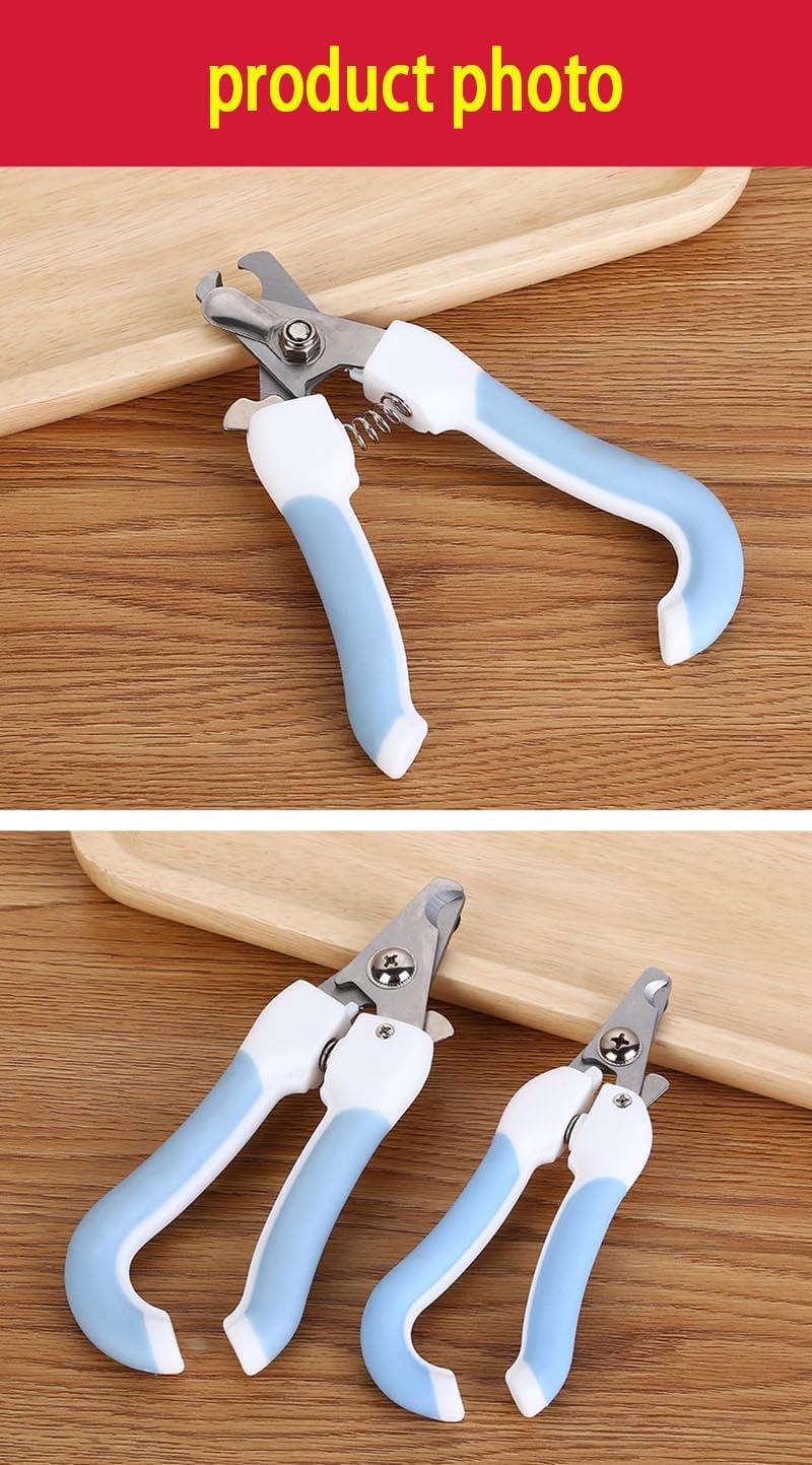 KFX-6479037 Ergonomic Cat Nail Clippers with Nail File for Cats, Dogs, and Rabbits - Safe and Easy Pet Nail Trimming