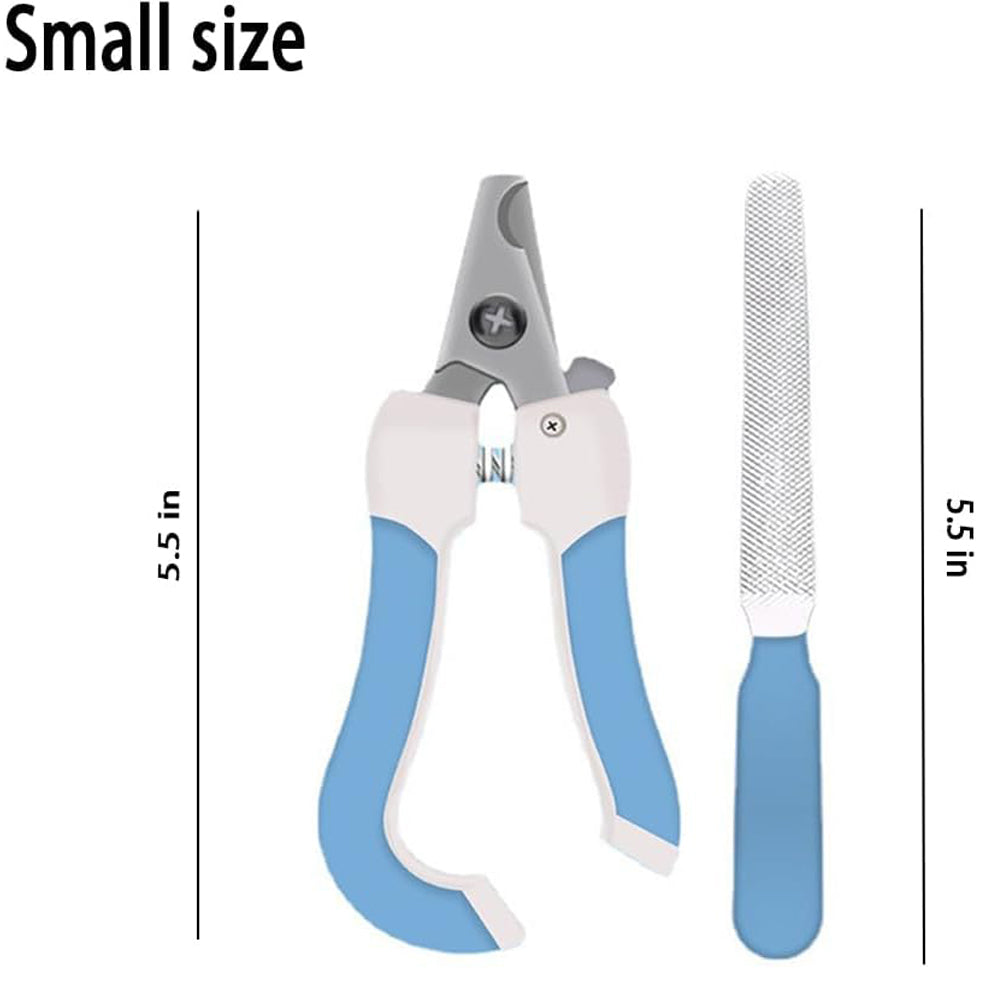 KFX-6479037 Ergonomic Cat Nail Clippers with Nail File for Cats, Dogs, and Rabbits - Safe and Easy Pet Nail Trimming