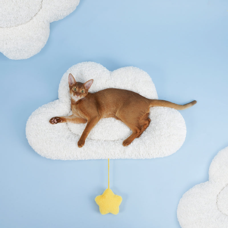 KFX-6479421 Cloud Pet Sleeping Mat for Cats and Small Dogs - Soft Comfortable Cushion (75x46x9cm)
