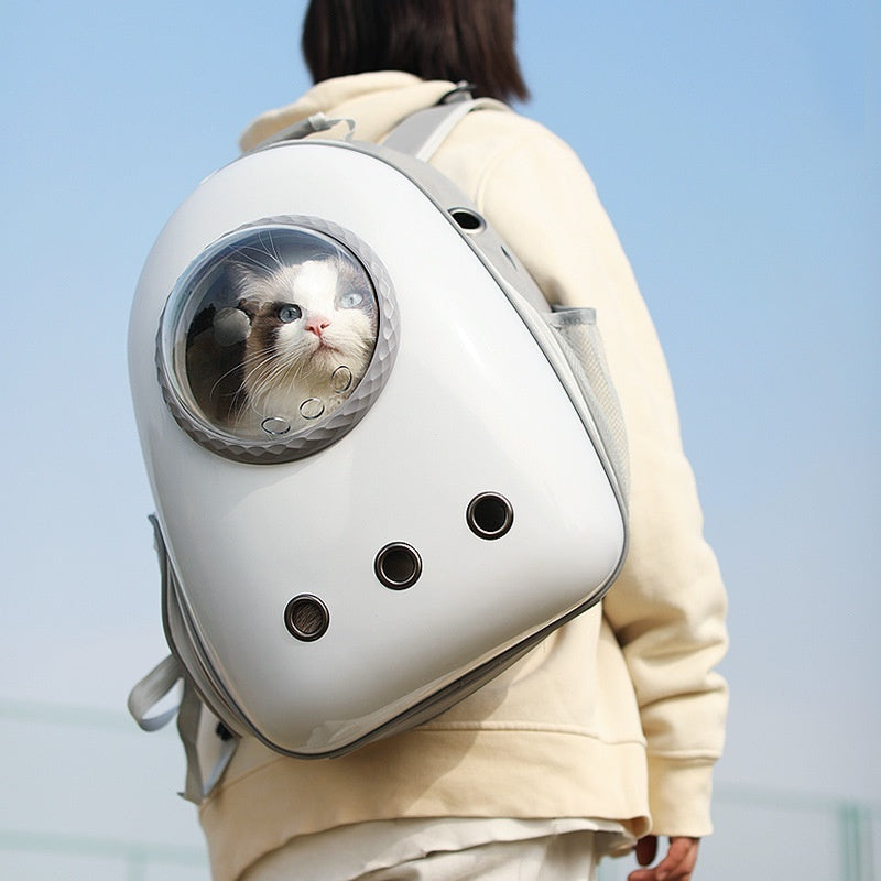 KFX-6479805 Large Capacity Portable Cat Backpack with Side Access, Acrylic Mesh for Pets up to 7.5kg