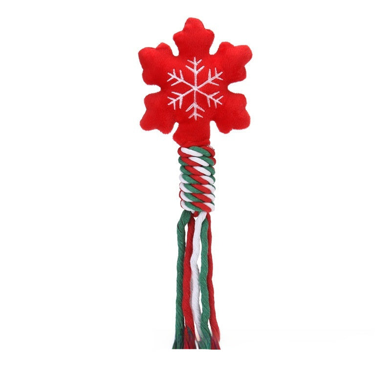 KFX-6479933 Festive Cartoon Dog Training Toys for Teeth Cleaning and Biting - Holiday Themes