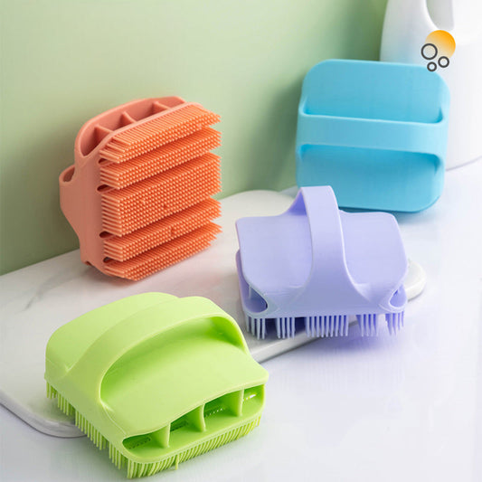 KFX-6484797 Silicone Scalp Massager and Shampoo Brush for Deep Cleansing and Hair Care