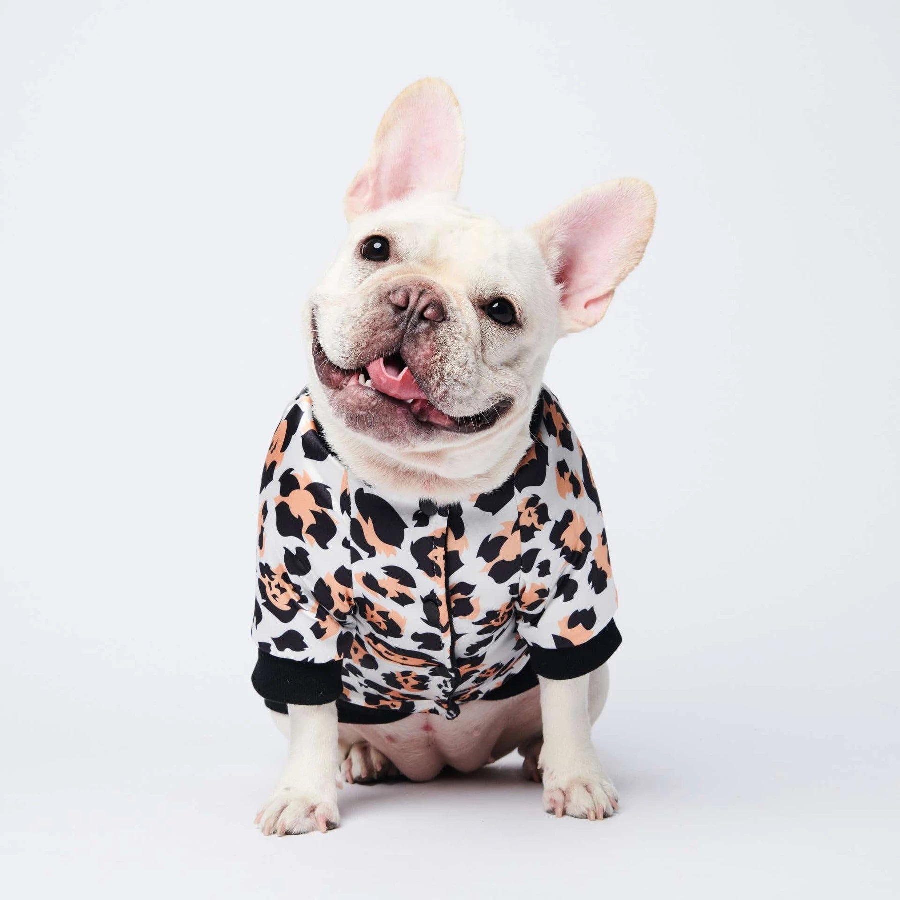 KFX-6485693 Leopard Print Cotton-Padded Dog Jacket for Autumn and Winter Warmth