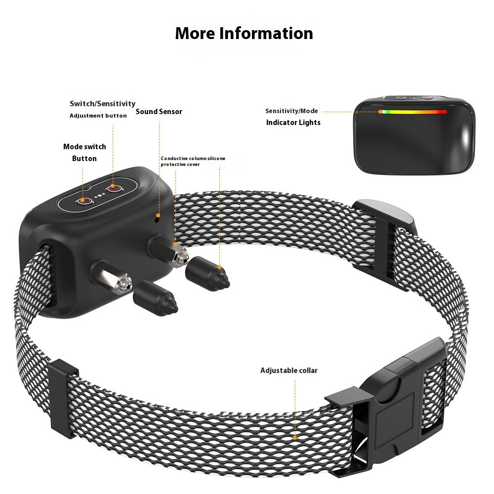 KFX-6486589 Automatic Voice Control Bark Stopper - Multi-Color, Dual-Mode Device for All Dog Breeds