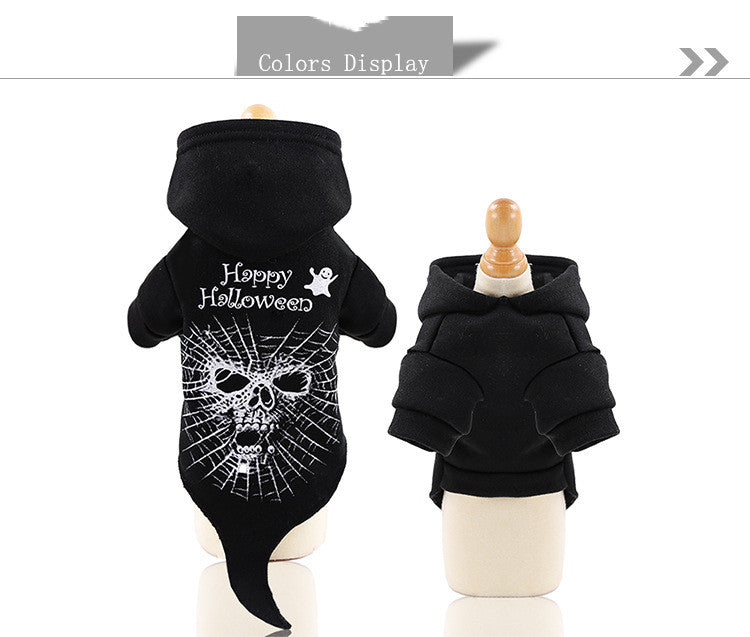 KFX-6487485 Pet Halloween Costume Collection: Skull, Spider, Bat Wings & Pumpkin Styles for Cats