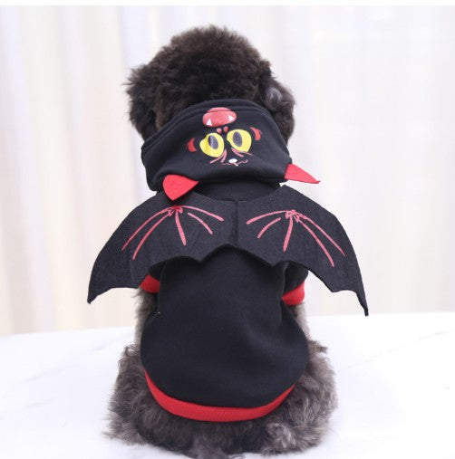 KFX-6487485 Pet Halloween Costume Collection: Skull, Spider, Bat Wings & Pumpkin Styles for Cats