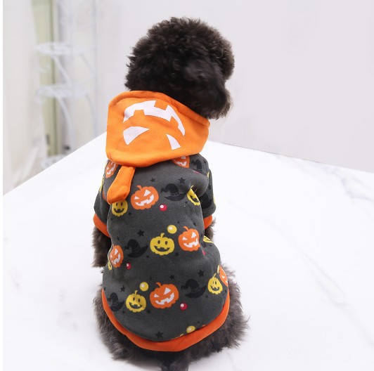 KFX-6487485 Pet Halloween Costume Collection: Skull, Spider, Bat Wings & Pumpkin Styles for Cats