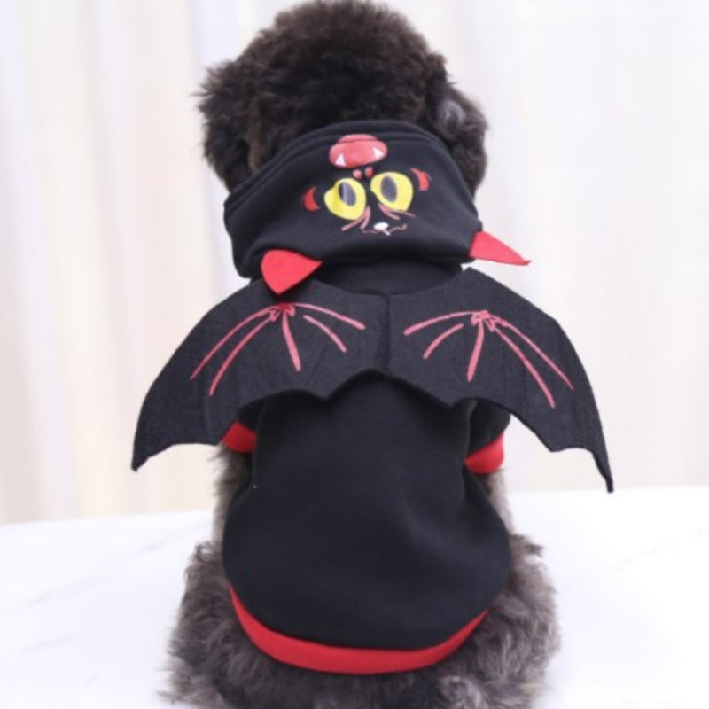 KFX-6487485 Pet Halloween Costume Collection: Skull, Spider, Bat Wings & Pumpkin Styles for Cats