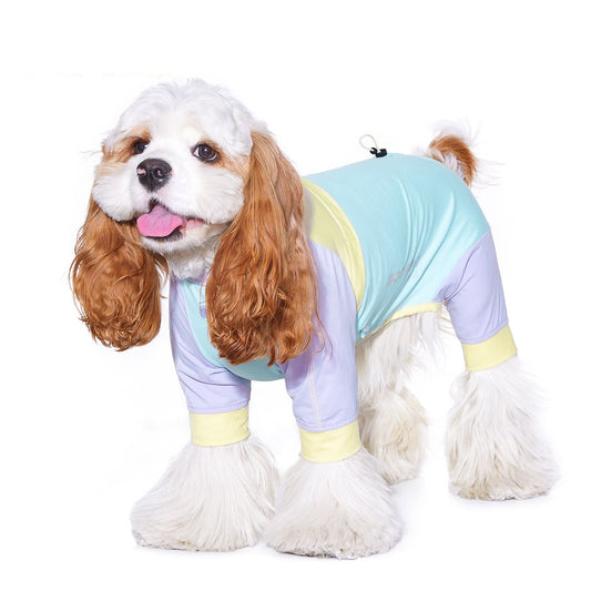 KFX-6488893 Lightweight Sun-Proof & Insect-Proof Clothing for Small Dogs in Blue and Pink