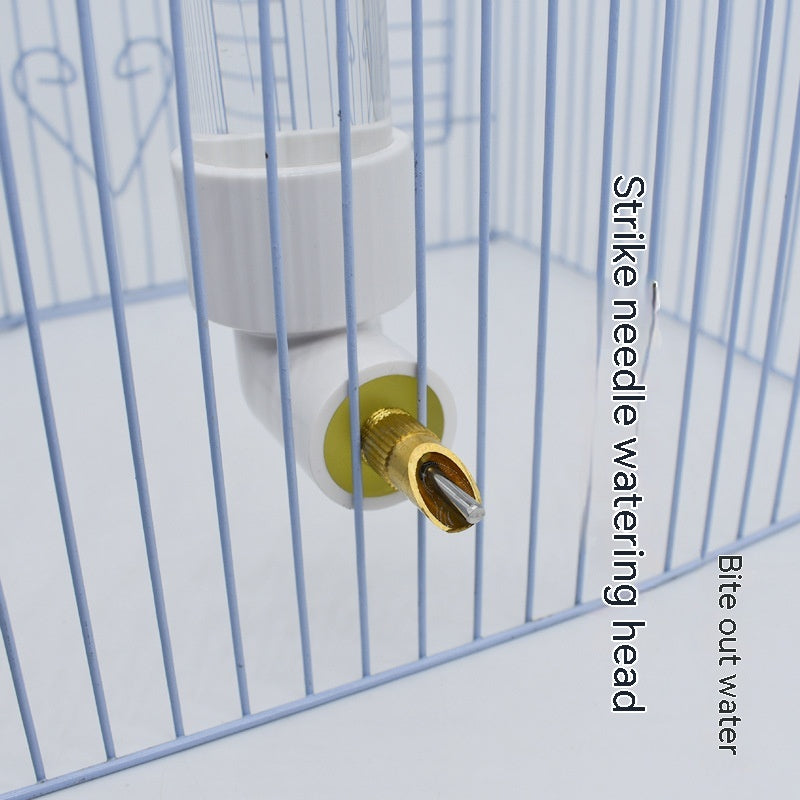 KFX-6489149 Automatic Parrot Water Fountain Dispenser 130ml - Pet Hanging Drinking Bottle for Rabbits
