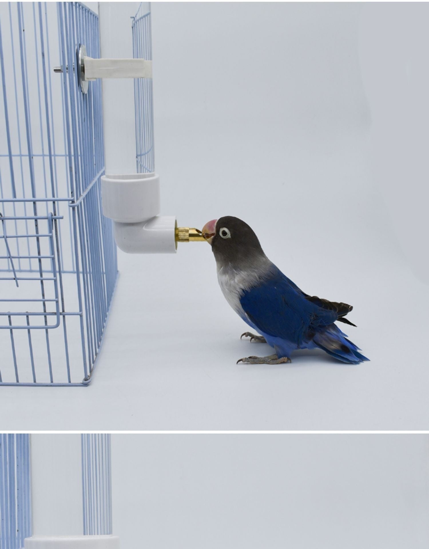 KFX-6489149 Automatic Parrot Water Fountain Dispenser 130ml - Pet Hanging Drinking Bottle for Rabbits