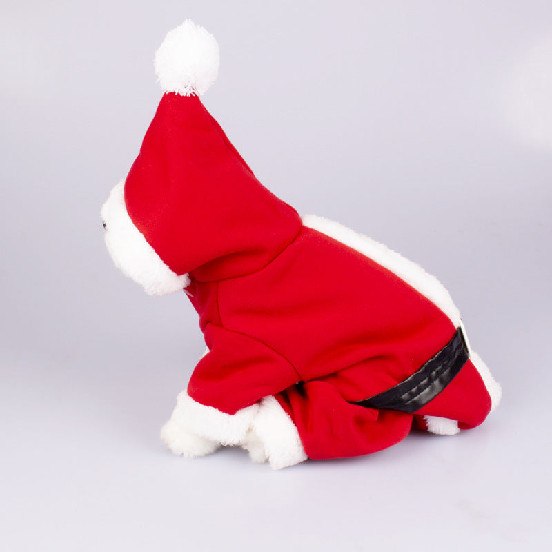 KFX-6491453 Santa Claus Inspired Dog Romper in Christmas Style for Small to XL Pets