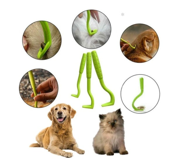 KFX-6494653 Flea and Tick Extractor Tool - Durable Plastic Design