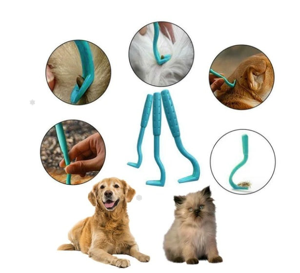 KFX-6494653 Flea and Tick Extractor Tool - Durable Plastic Design