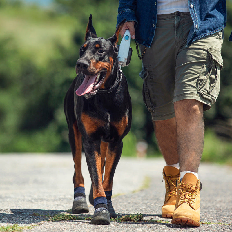 KFX-6495677 Pet Outdoor Sports Shoes with Anti-Slip Biomimetic Stripes for All Sizes