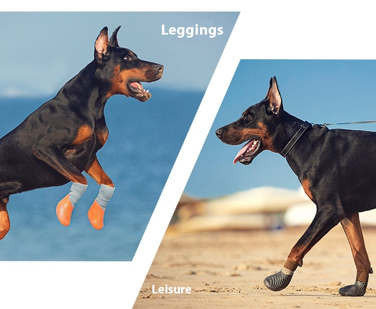 KFX-6495677 Pet Outdoor Sports Shoes with Anti-Slip Biomimetic Stripes for All Sizes
