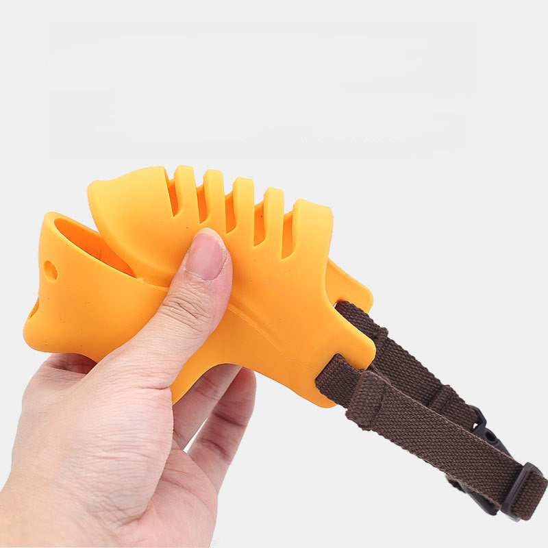 KFX-6498493 Adjustable Silicone Dog Muzzle for Comfortable Breathing - Multiple Sizes Available