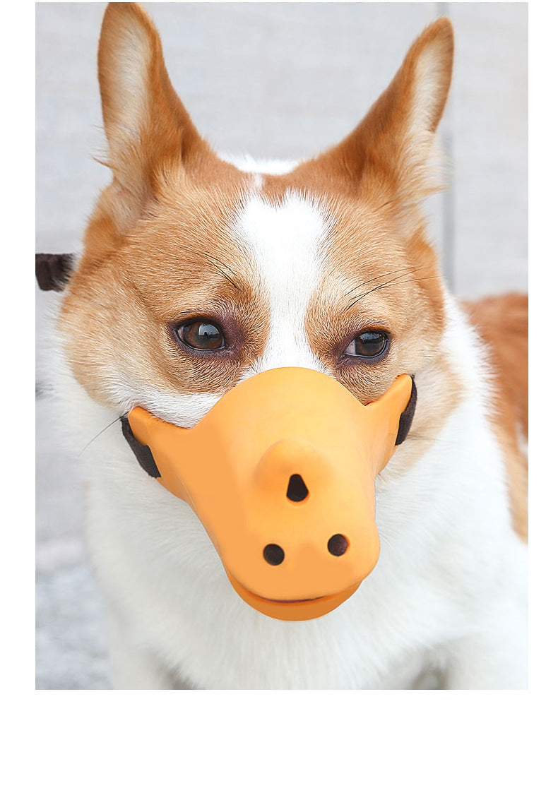 KFX-6498493 Adjustable Silicone Dog Muzzle for Comfortable Breathing - Multiple Sizes Available