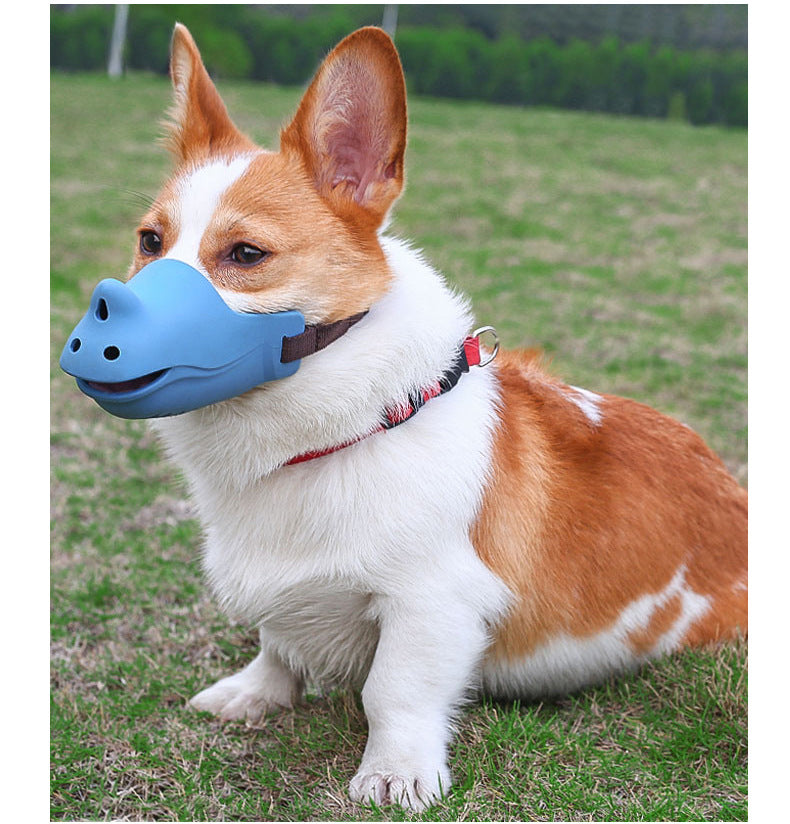 KFX-6498493 Adjustable Silicone Dog Muzzle for Comfortable Breathing - Multiple Sizes Available