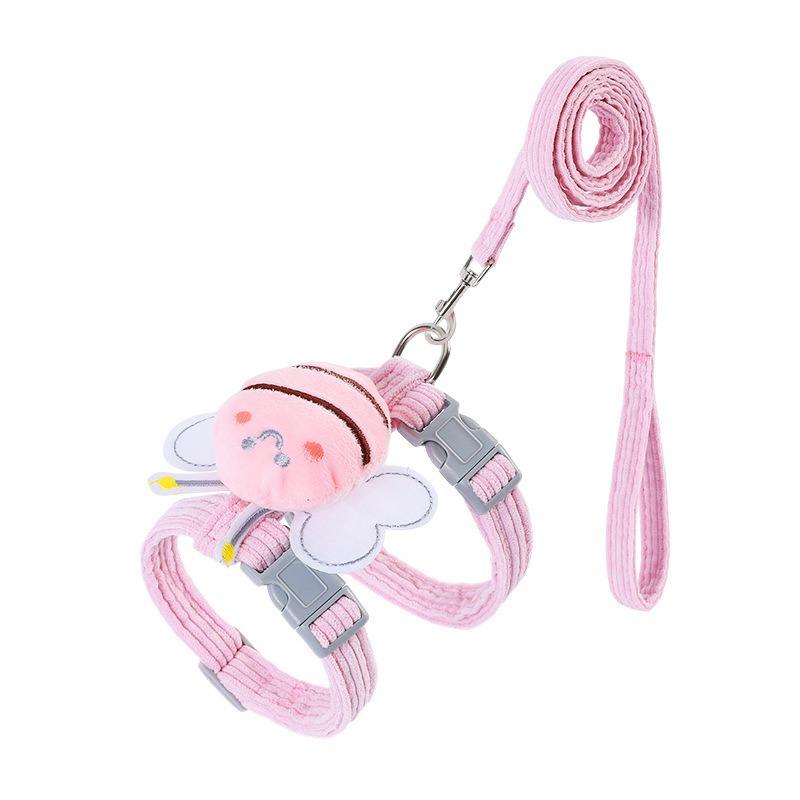 KFX-6506045 Decorative Wing-Shaped Cat Harness and Leash Set for Comfortable Walking