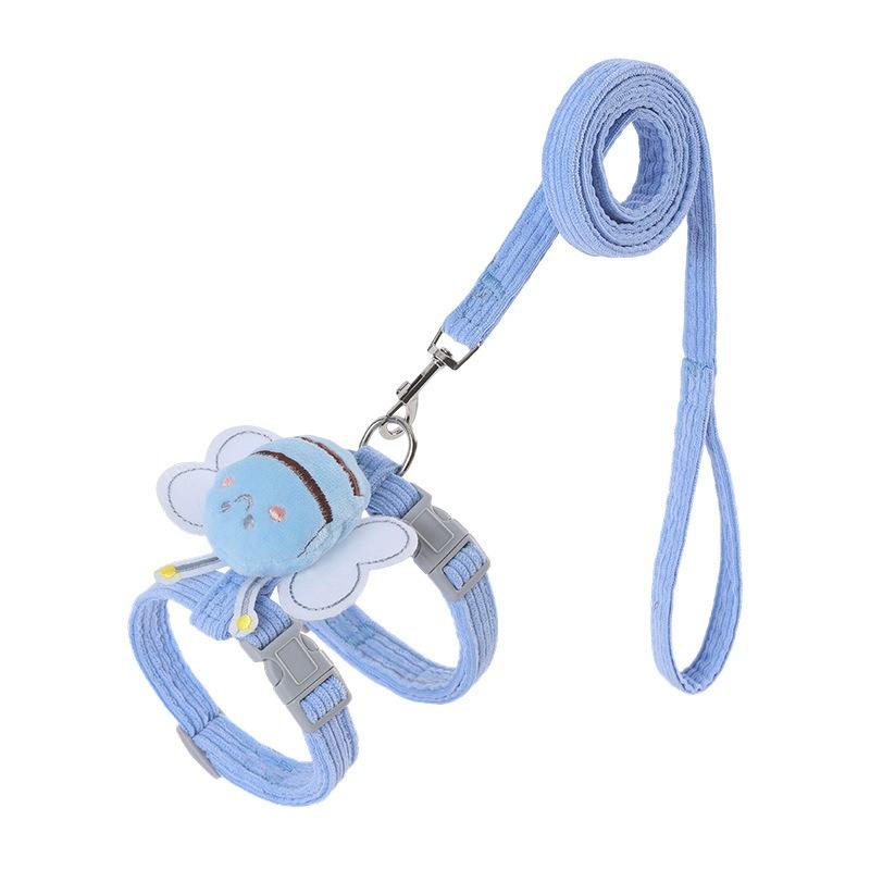 KFX-6506045 Decorative Wing-Shaped Cat Harness and Leash Set for Comfortable Walking