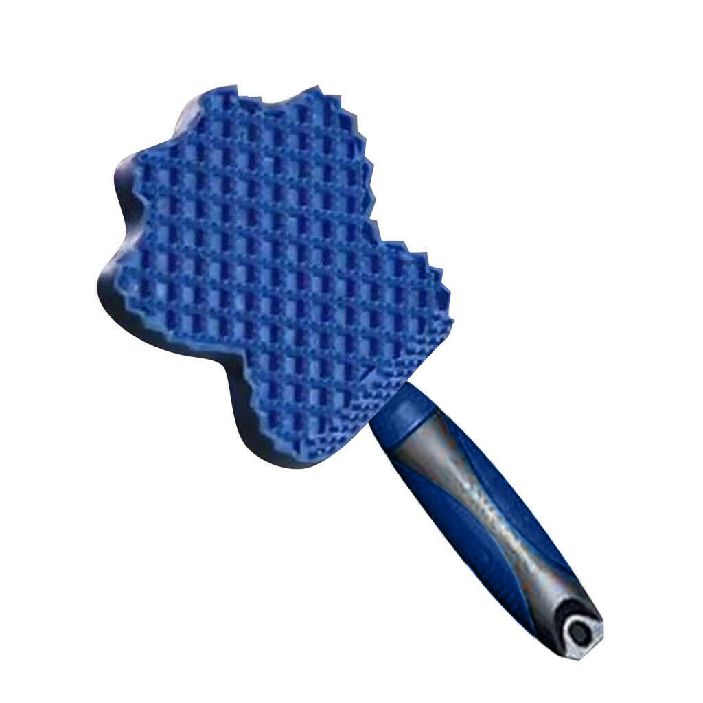 KFX-6506173 Pet Hair Remover Brush with Flexible Silicone Bristles for Gentle Grooming and Bathing