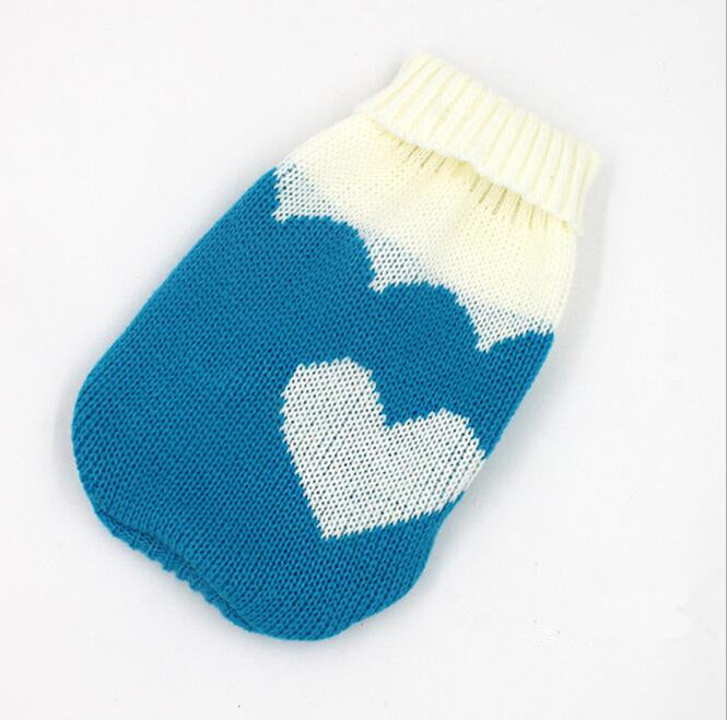 KFX-6508733 Knitted Wool Winter Sweater for Small Dogs - Multiple Sizes Available