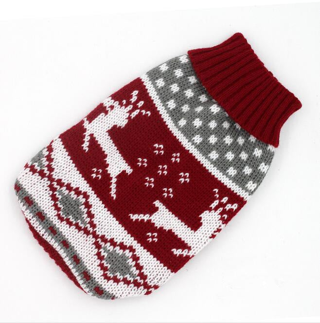 KFX-6508733 Knitted Wool Winter Sweater for Small Dogs - Multiple Sizes Available