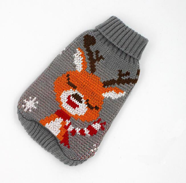 KFX-6508733 Knitted Wool Winter Sweater for Small Dogs - Multiple Sizes Available