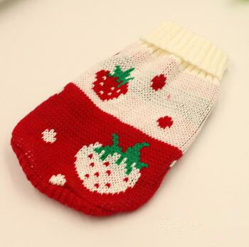 KFX-6508733 Knitted Wool Winter Sweater for Small Dogs - Multiple Sizes Available