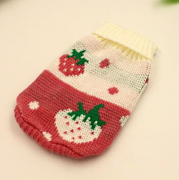 KFX-6508733 Knitted Wool Winter Sweater for Small Dogs - Multiple Sizes Available