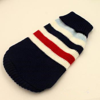 KFX-6508733 Knitted Wool Winter Sweater for Small Dogs - Multiple Sizes Available