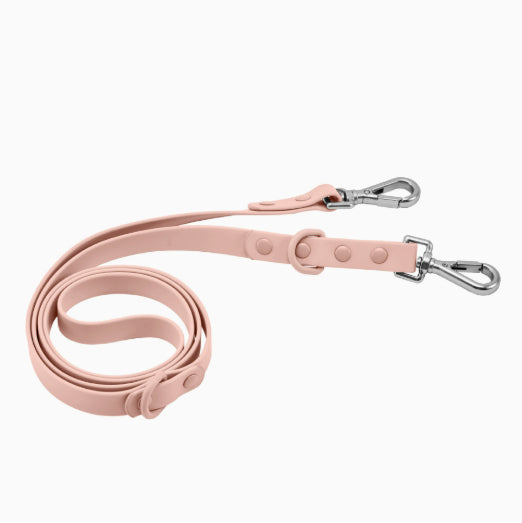 KFX-6510141 Multi-functional Double-Leash for Pet Walking - Durable PVC-Coated Webbing in Various Colors